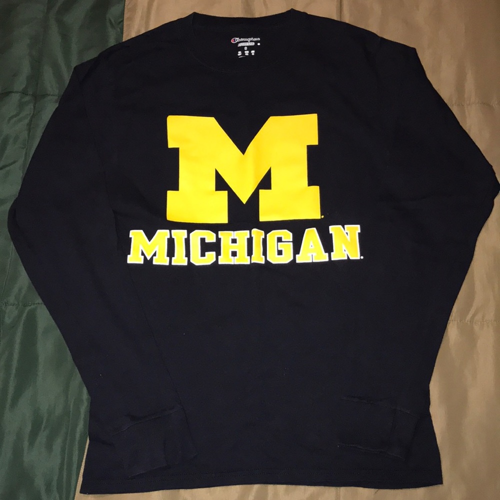 Men’s Champion Michigan Wolverines Long Sleeve